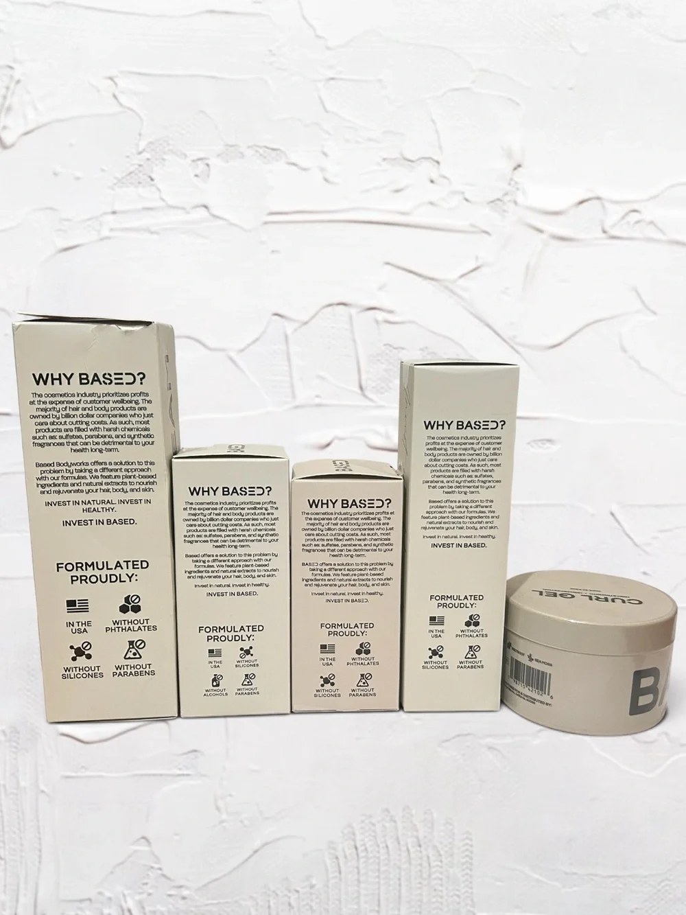 BASED BODYWORKS Complete Curly Kit + BONUS Wood Comb Brand New Factory Sealed